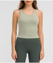 Load image into Gallery viewer, JAN Racerback Tank (New! Black, Blue, Mint and White)