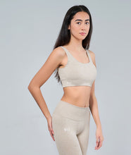 Load image into Gallery viewer, RELAX Ribbed Sports Bra - Oatmeal