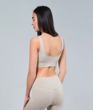 Load image into Gallery viewer, RELAX Ribbed Sports Bra - Oatmeal