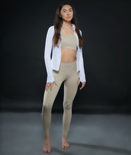 Load image into Gallery viewer, RELAX Ribbed Sports Bra - Oatmeal