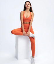 Load image into Gallery viewer, Candy Blush Ribbed Bra - Orange