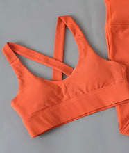 Load image into Gallery viewer, Candy Blush Ribbed Bra - Orange