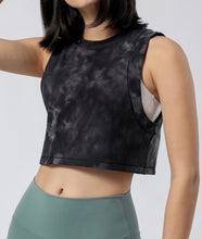 Load image into Gallery viewer, Stretch Crop Tank - Tie Dye