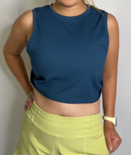 Load image into Gallery viewer, Twist Crop Tank - Teal