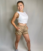 Load image into Gallery viewer, Twist Crop Tank - White