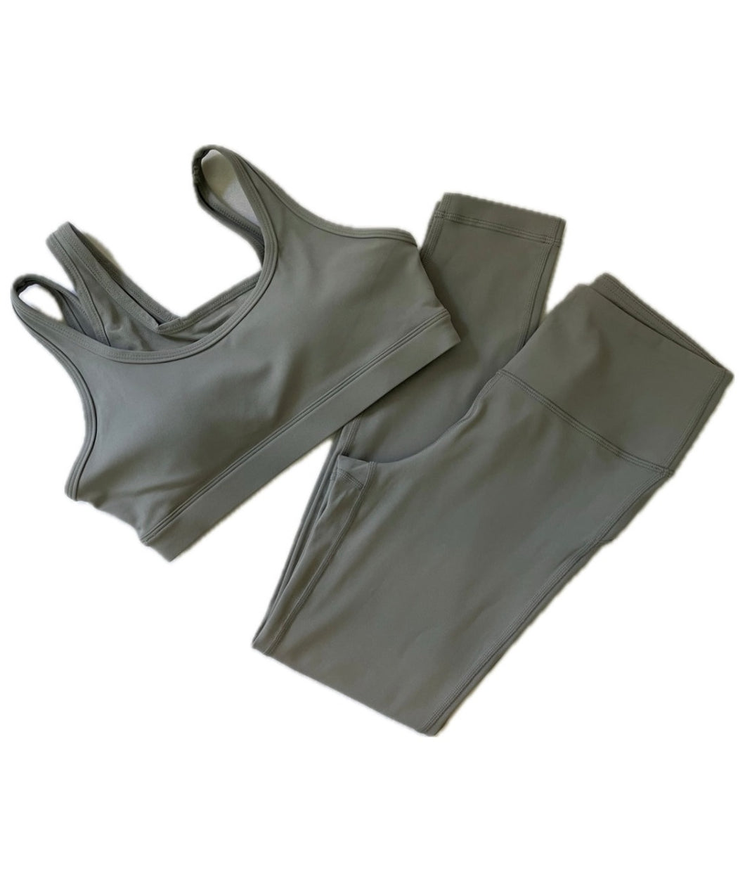 Gray with 3 Strap Bra Set (Final Sale)