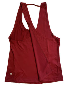 Red Overlap Tank (Final Sale)