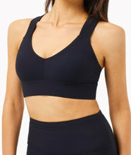 Load image into Gallery viewer, Breathe Sports Bra (New! Black and Blue)
