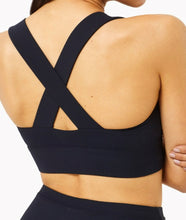 Load image into Gallery viewer, Breathe Sports Bra (New! Black and Blue)
