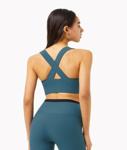 Breathe Sports Bra (New! Black and Blue)