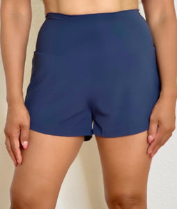 High Rise 2-in-1 Shorts - Blue