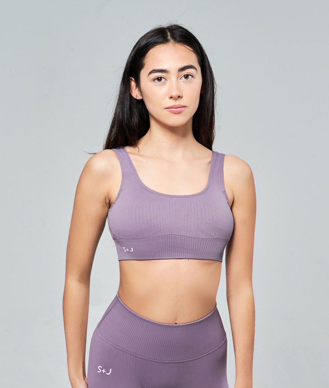 RELAX Ribbed Sports Bra - Lilac