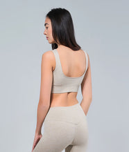 Load image into Gallery viewer, RELAX Ribbed Sports Bra - Oatmeal
