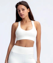 Load image into Gallery viewer, Candy Blush Ribbed Bra - White
