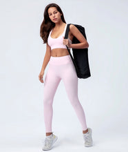 Load image into Gallery viewer, Candy Blush Ribbed Leggings - Pink
