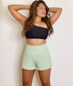 High Rise 2-in-1 Shorts - Mint