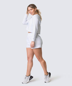 Sporty Crop Set - White