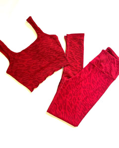 Animal Print Set - Red (Final Sale)