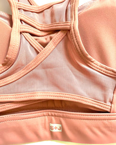 Pink Mesh Sports Bra (Final Sale)