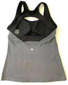 Dark Gray Tank With Built-in Bra (Final Sale)