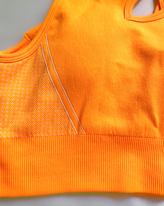 Neon Orange Seamless Set (Final Sale)